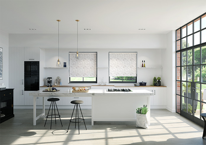 Folk Meadows, Clay Grey - Twist&Fit Roller Blind - Image 8